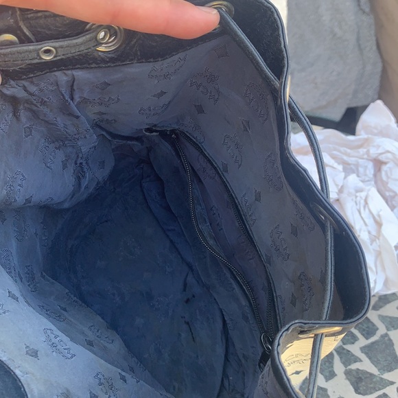 MCM Visetos Coated Canvas Drawstring ShoulderBag - Picture 8 of 16